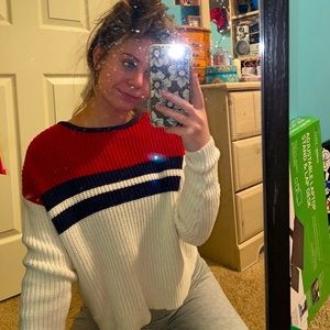 Kendall & Kylie striped sweater